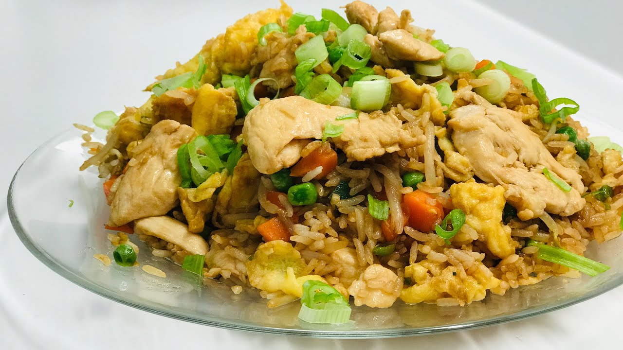 Easy cooking recipes: ARROZ FRITO CHINO CON POLLO; THE MOST Easy chicken fried rice, FÁCIL!!