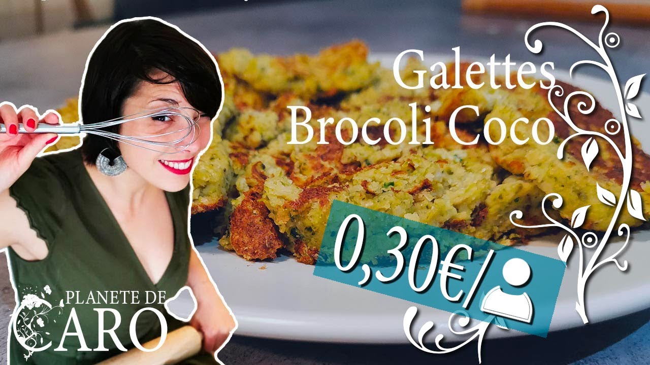 Galette Brocoli Hervé Cuisine au Pois chiche Coco healthy