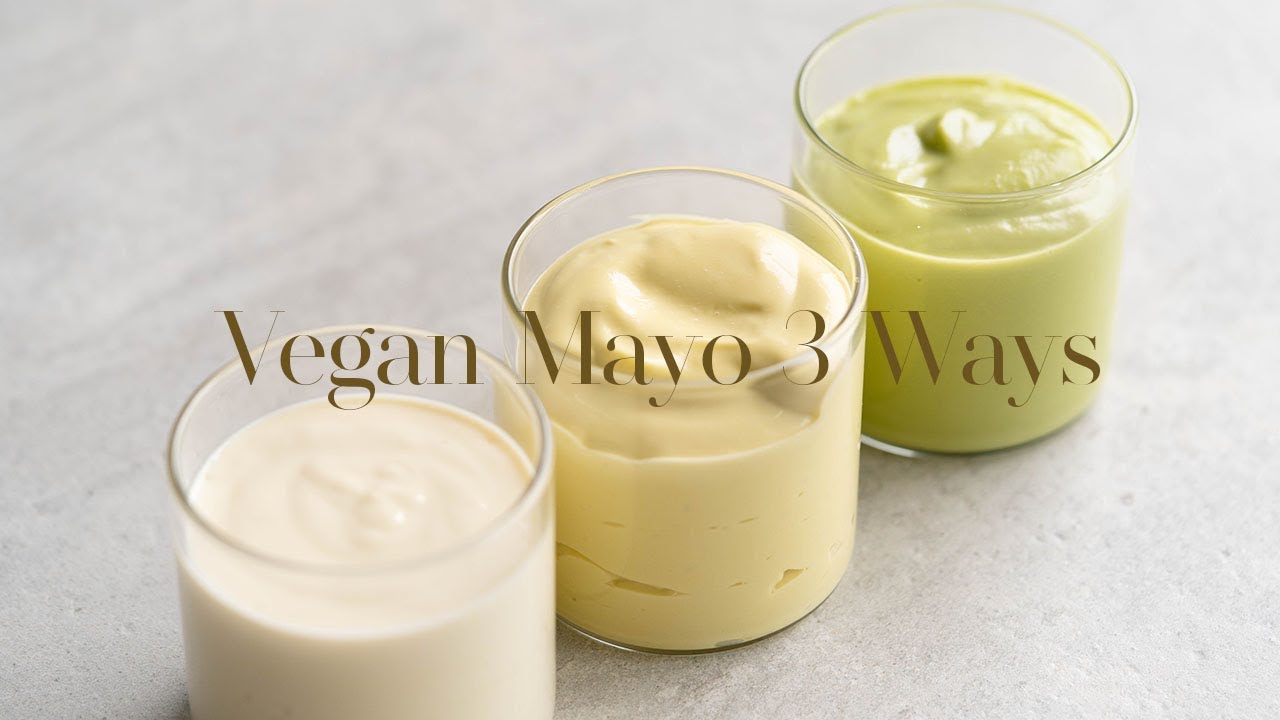 Homemade Eggless Mayonnaise in Minutes | 3 Vegan Mayo Recipes