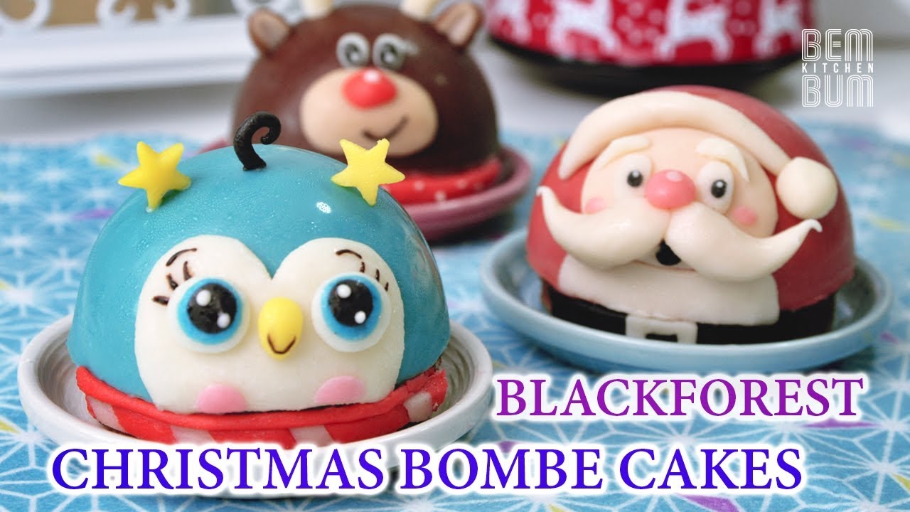 How to Make Blackforest Christmas Bombe Cakes!