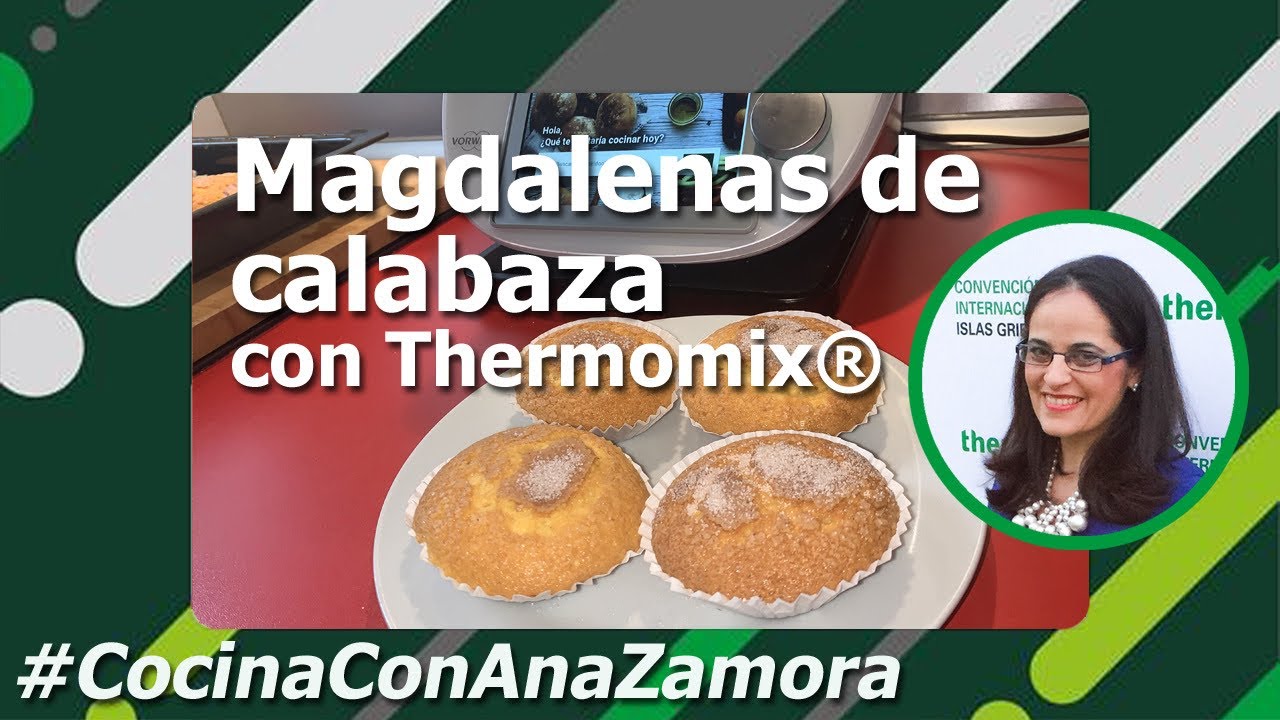 Magdalenas de calabaza | #CocinaConAnaZamora