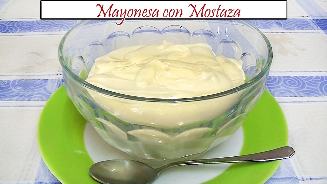 Mayonesa con Mostaza | Receta de Cocina en Familia