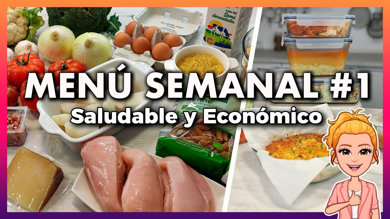 ? Menú SEMANAL Saludable y Económico #1 ? Ahorra TIEMPO, DINERO y Come MÁS SANO ? Meal Prep Español
