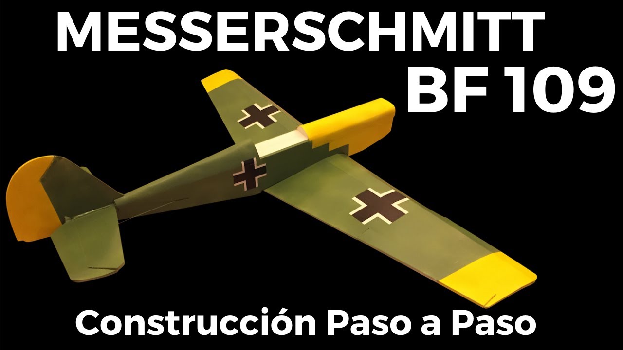 Messerschmitt BF 109 - Construcción Paso a Paso | Con Planos | Avión RC Casero | Aeromodelismo