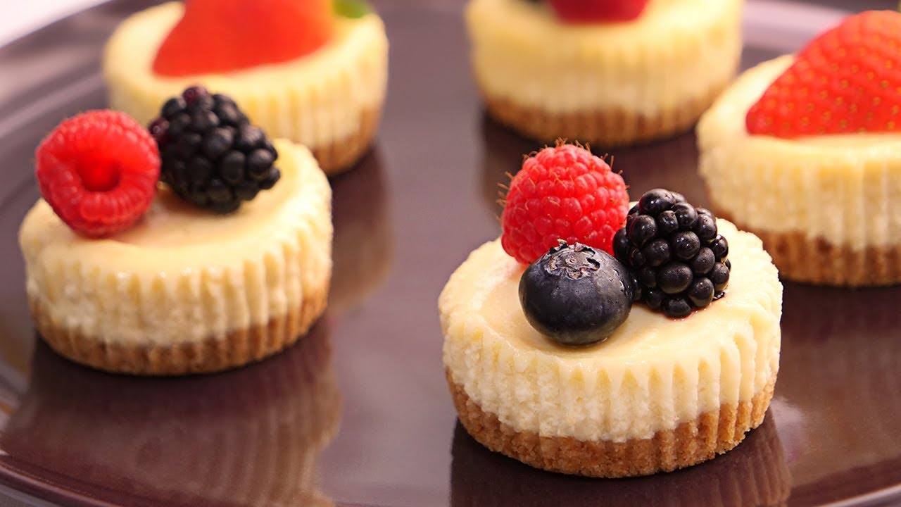 Mini Cheesecakes muy Fáciles de hacer y Deliciosas | Tarta de Queso