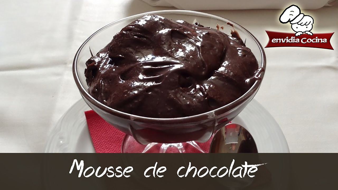 Mousse casero de Chocolate | Receta Fácil y Rápida | Envidia Cocina