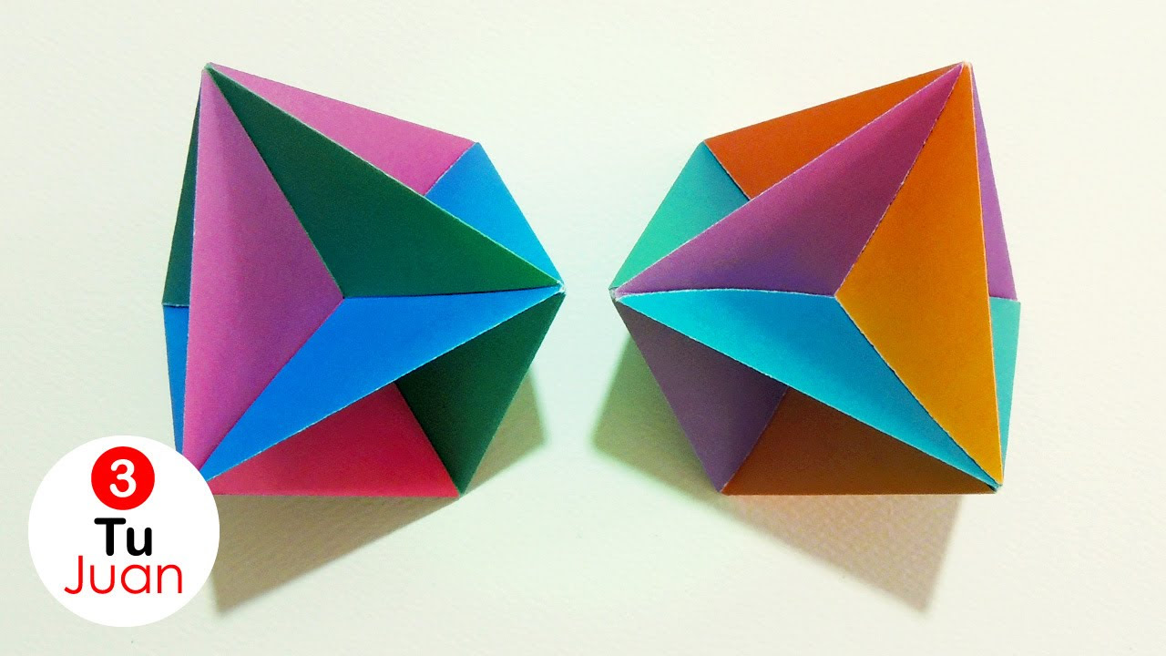 Octaedro de Papel - Origami Modular | JuanTu3