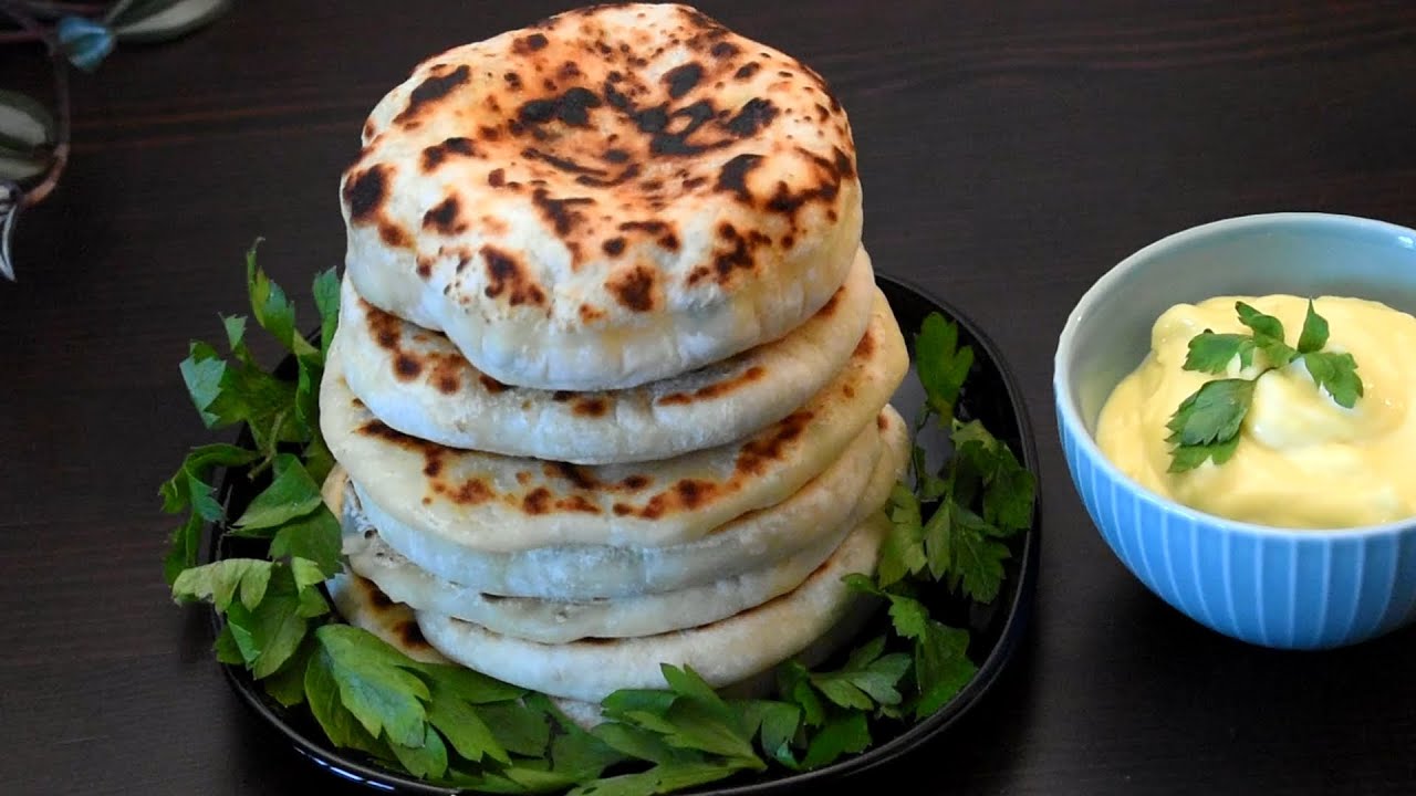 Only 15 minutes | Quick recipe and so delicious. No oven! Pita Bread at home in no-time!