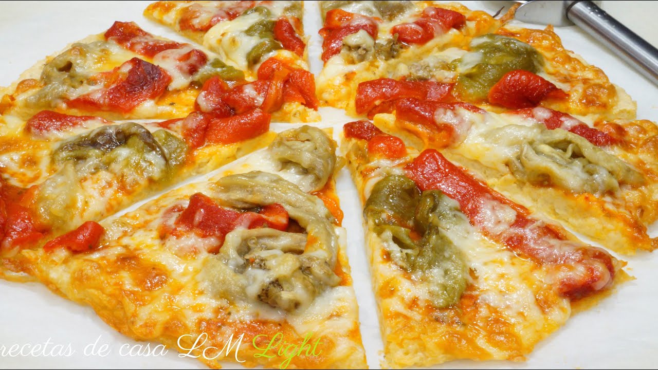 PIZZA DE ARROZ si te sobra arroz NO LO TIRES | pizza sin harina | pizza baja en calorías