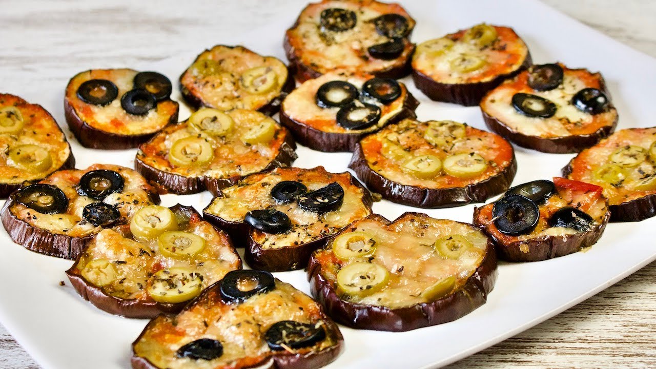 Pizza de berenjena. Dieta Mediterránea Recetas - Verduras al horno.