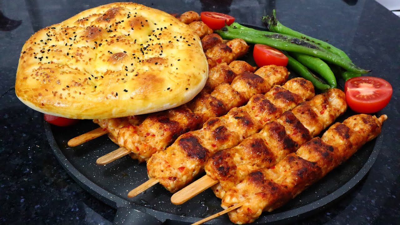 Receta casera de pollo Adana / kebab turco