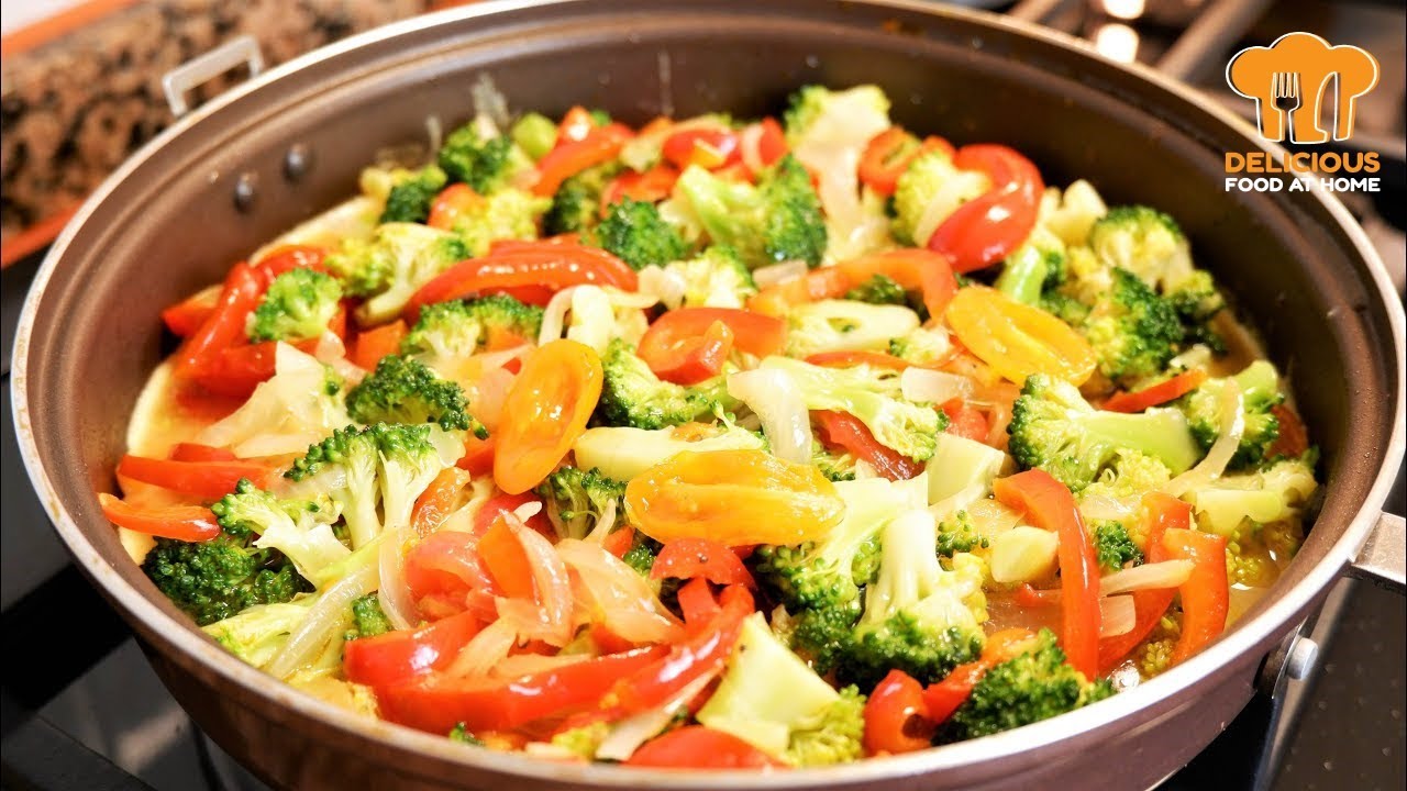 Receta de brócoli al sartén. Cómo cocinar brócoli al sarten.