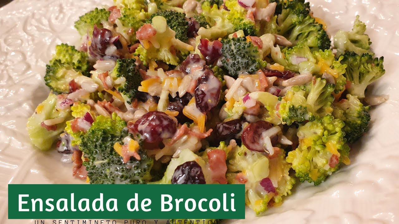 Receta de ENSALADA DE BROCOLI, fresca y deliciosa!!! video #180