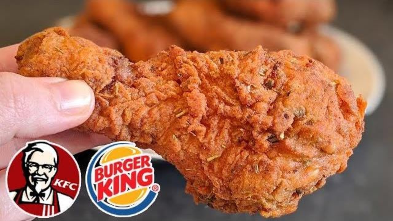 Receta de pollo frito KFC y Burger King