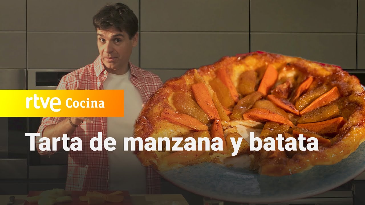 Receta de tarta de manzana y batata - Sergio Cocina | RTVE Cocina