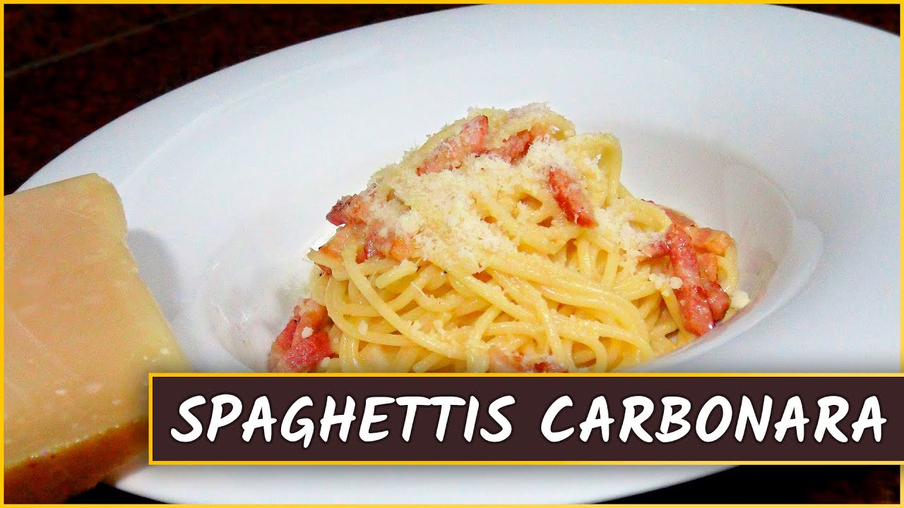 Recette des spaghettis carbonara
