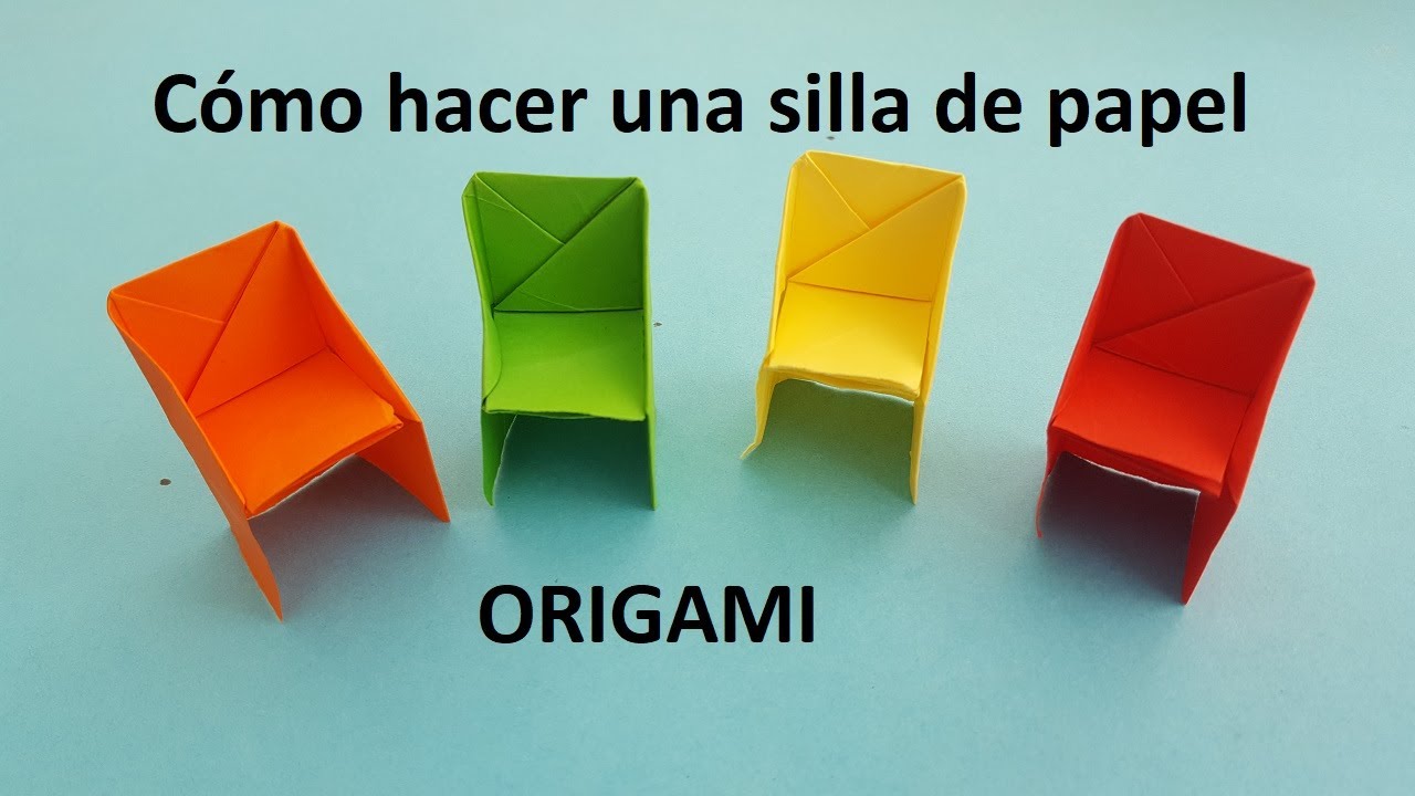 ? | SILLA | ? de papel - Origami PASO A PASO | FÁCIL