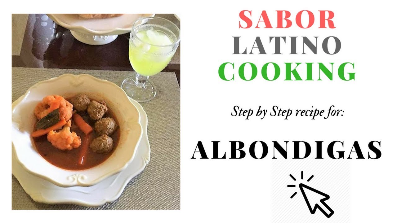 Step by Step Recipe/Receta Albondigas - English recipe in Description