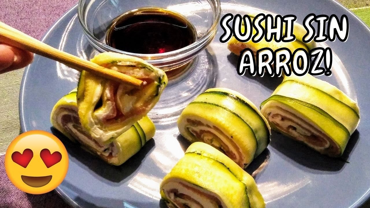 SUSHI FACIL sin ARROZ/Como hacer sushi facil sin arroz/Rollos de sushi sin arroz/Heidi's Channel
