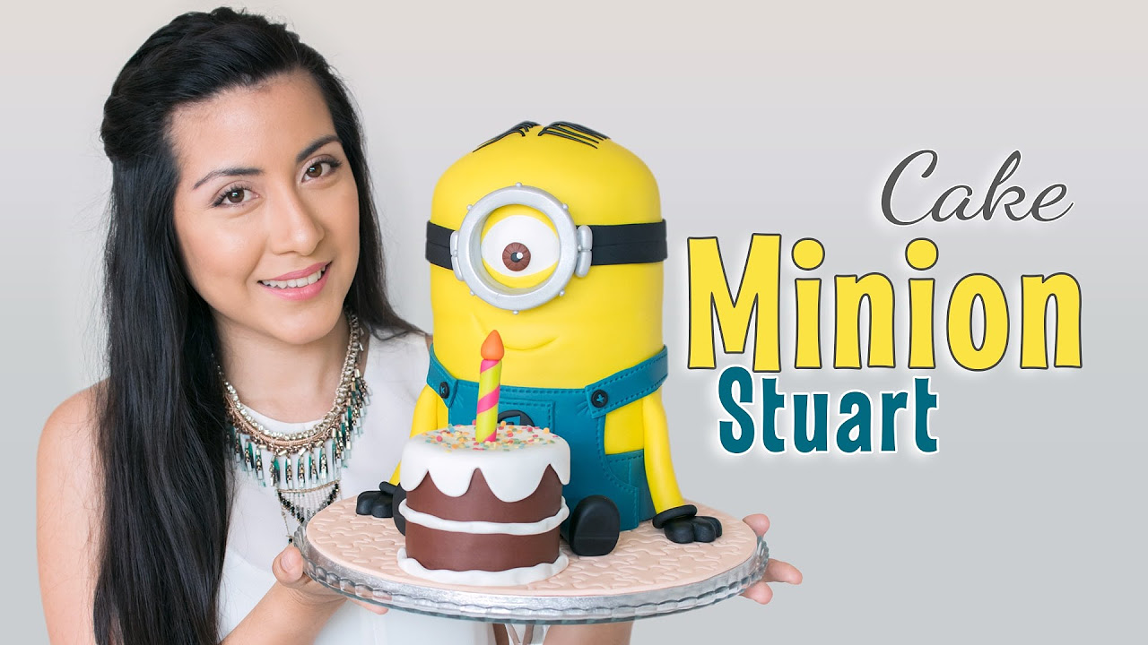 Tarta Minion Stuart - tutorial paso a paso | fondant cake | Quiero Cupcakes!
