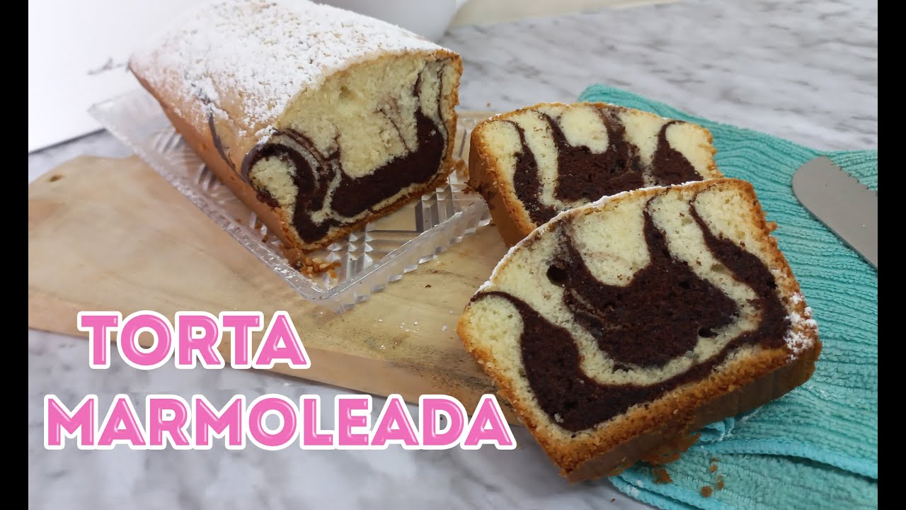 Torta Marmoleada Chocolate y Vainilla | Dulce Becca