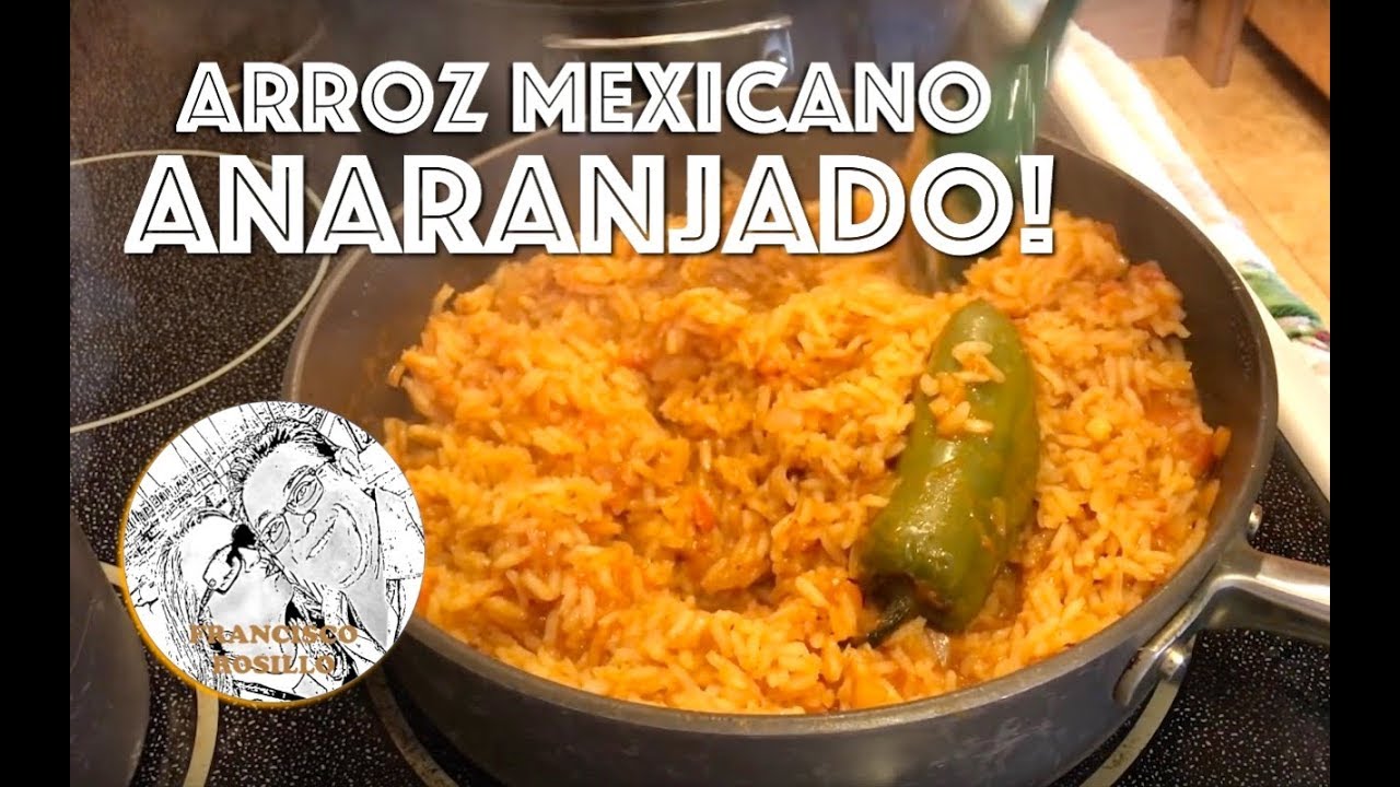 Arroz Mexicano Anaranjado - Receta de Arroz Mexicano - Como hacer Arroz Rojo - Mexican Rice Recipe