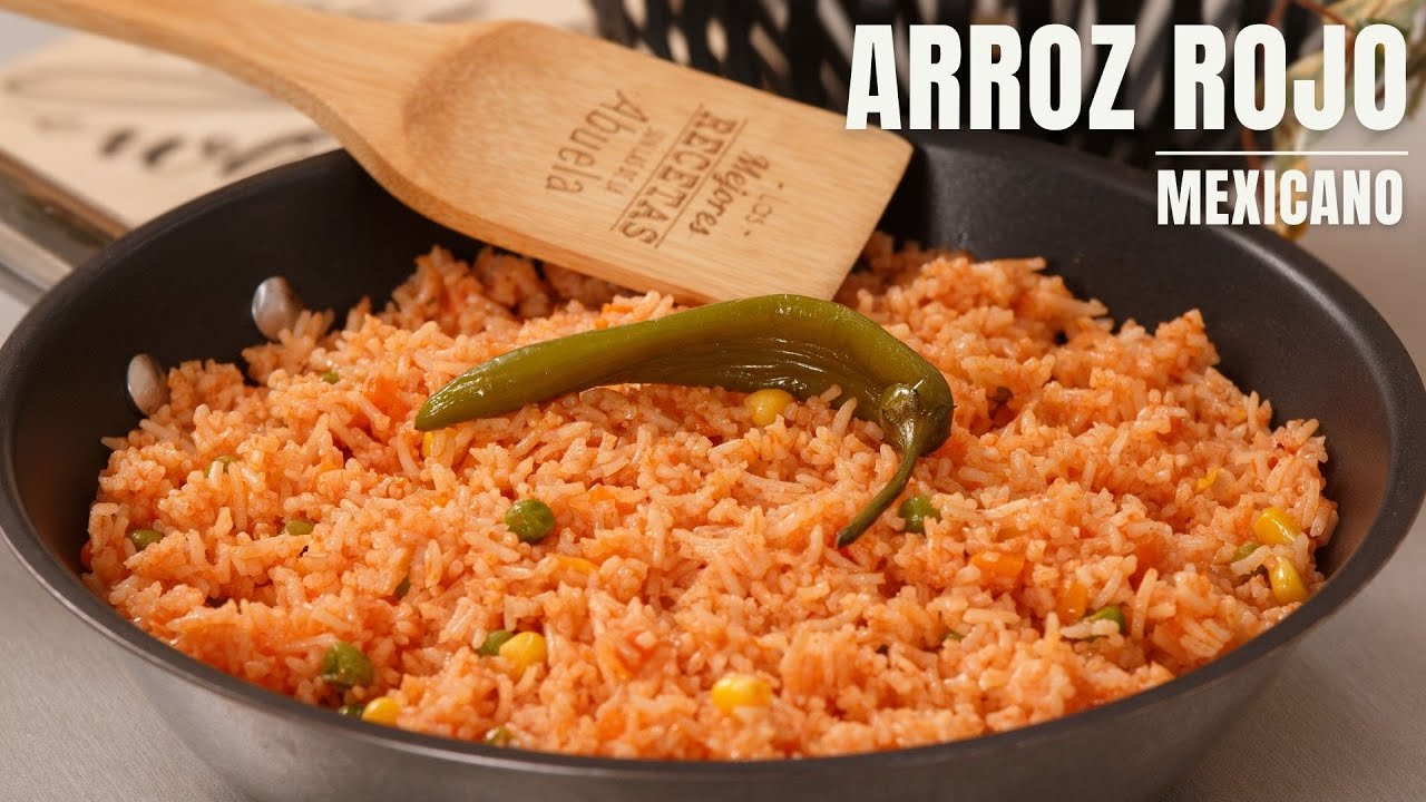 Arroz rojo, el arroz mexicano mas colorido, tan sabroso y esponjoso que lo querrás comer siempre