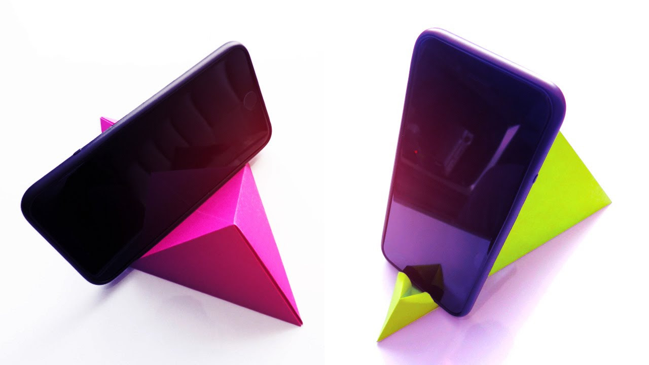Base para Celular de Papel - Origami | Manualidades - DIY
