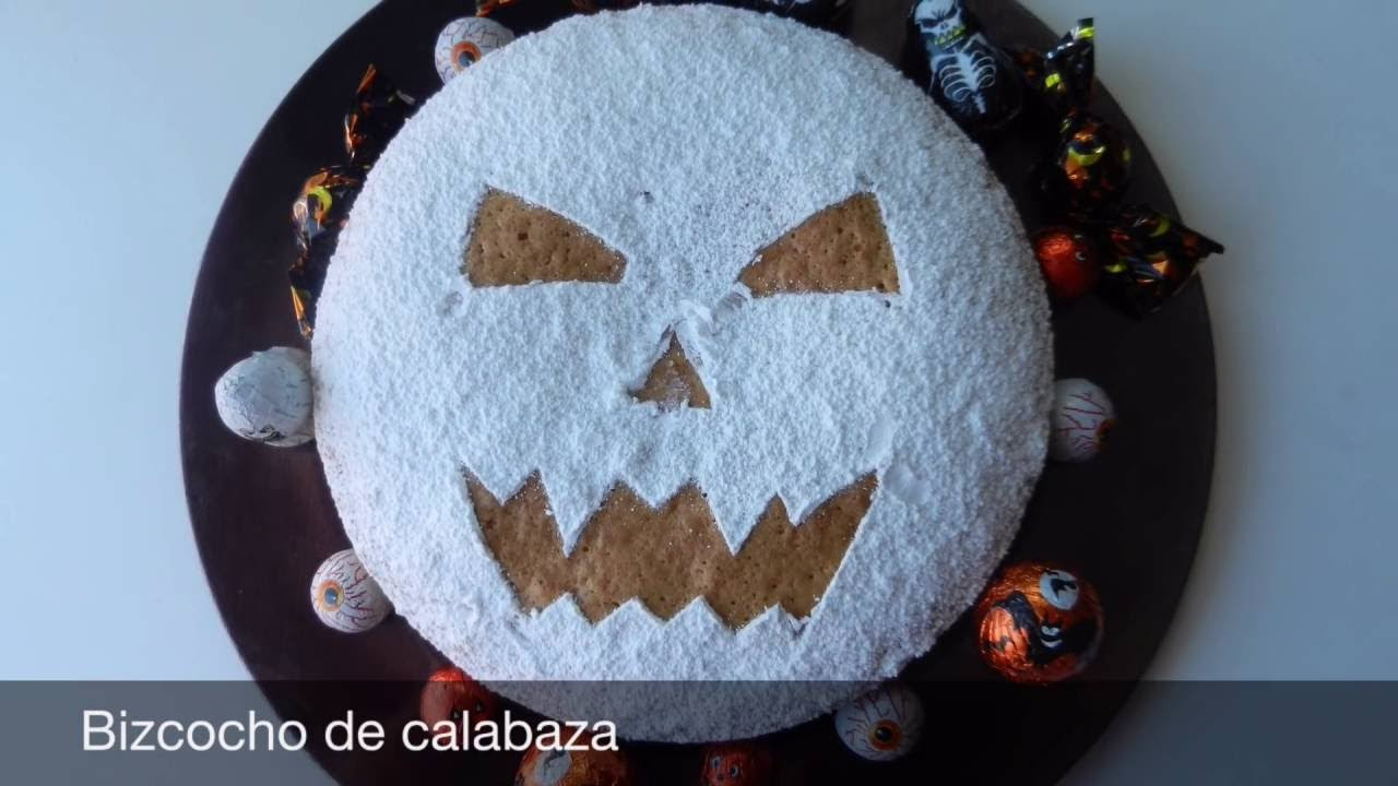 Bizcocho de calabaza para Halloween Pumpkin cake