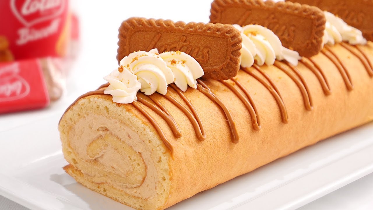 Brazo de Gitano de Galletas Lotus Biscoff | Cake Roll