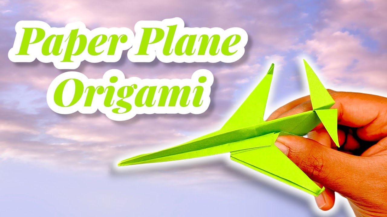 Cómo doblar un avión de papel fácil - BOT Origami