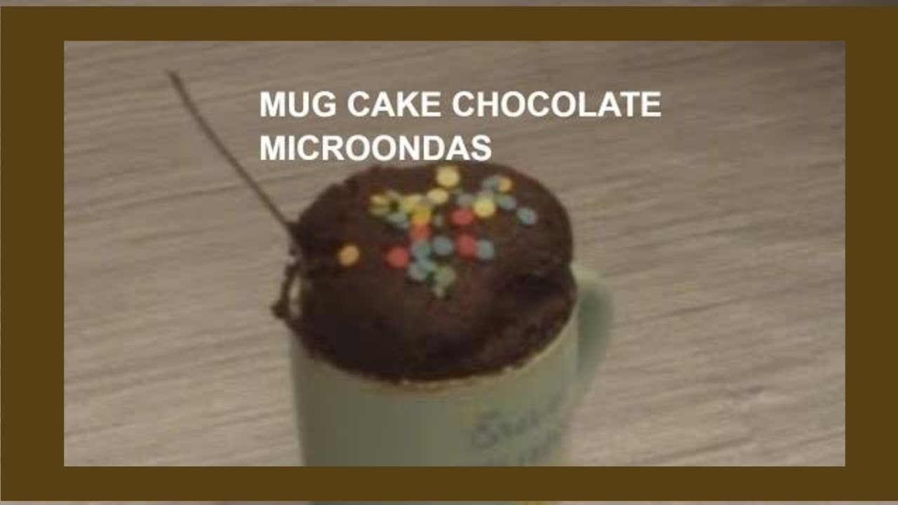 Cómo hacer BIZCOCHO de Chocolate en microondas🍫🍪 Mug Cake