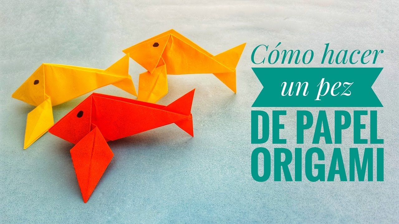 🆗Cómo hacer 🐟 PECES 🐟 en Origami FÁCIL ✅ | PEZ de Papiroflexia SENCILLO✅