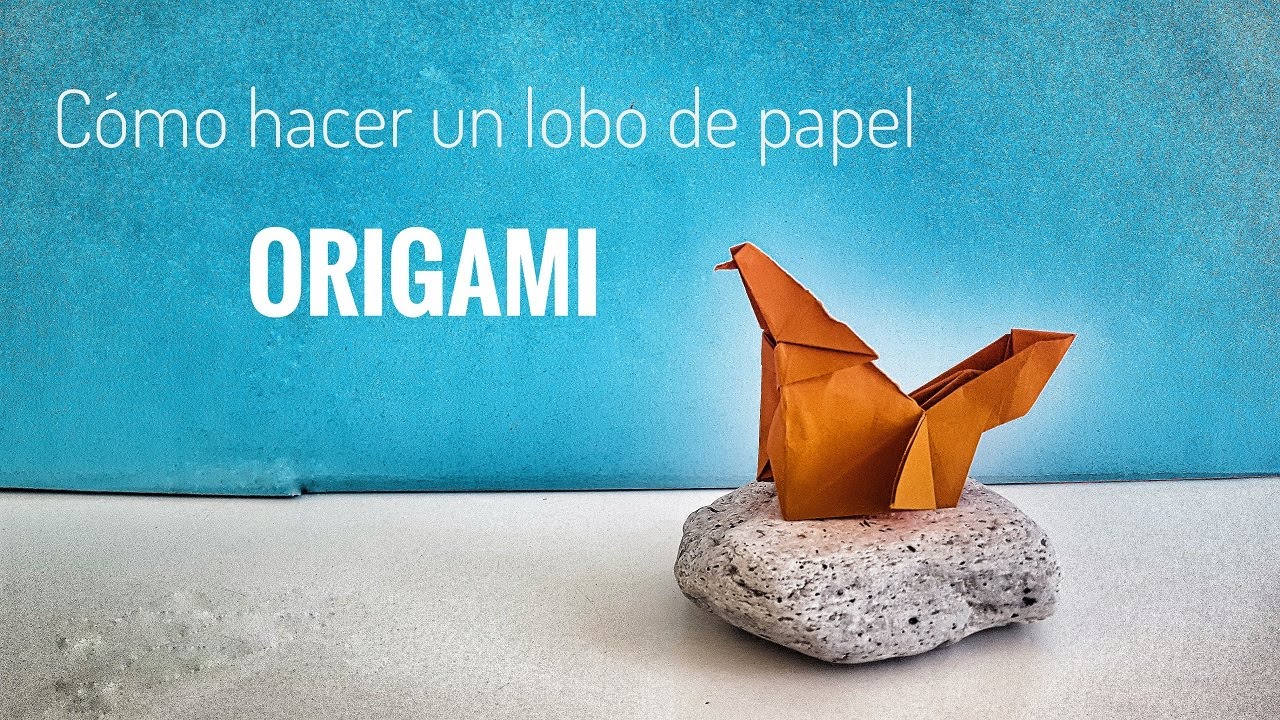 Cómo hacer un LOBO 🐺 de papel | Origami PASO A PASO✅