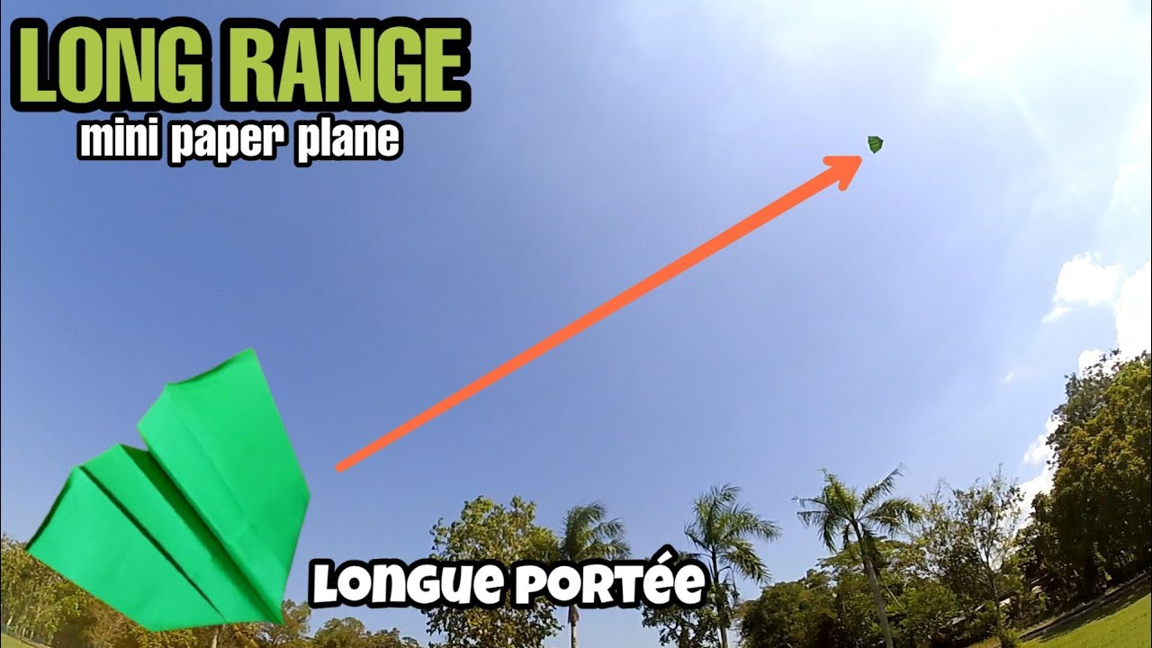 Cómo hacer un mini avión de papel de largo alcance.
