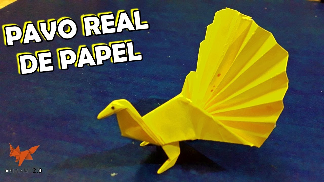 🦚️ Cómo Hacer un PAVO REAL DE PAPEL Paso a Paso - Origami Paper Peacock Step by Step ✔️