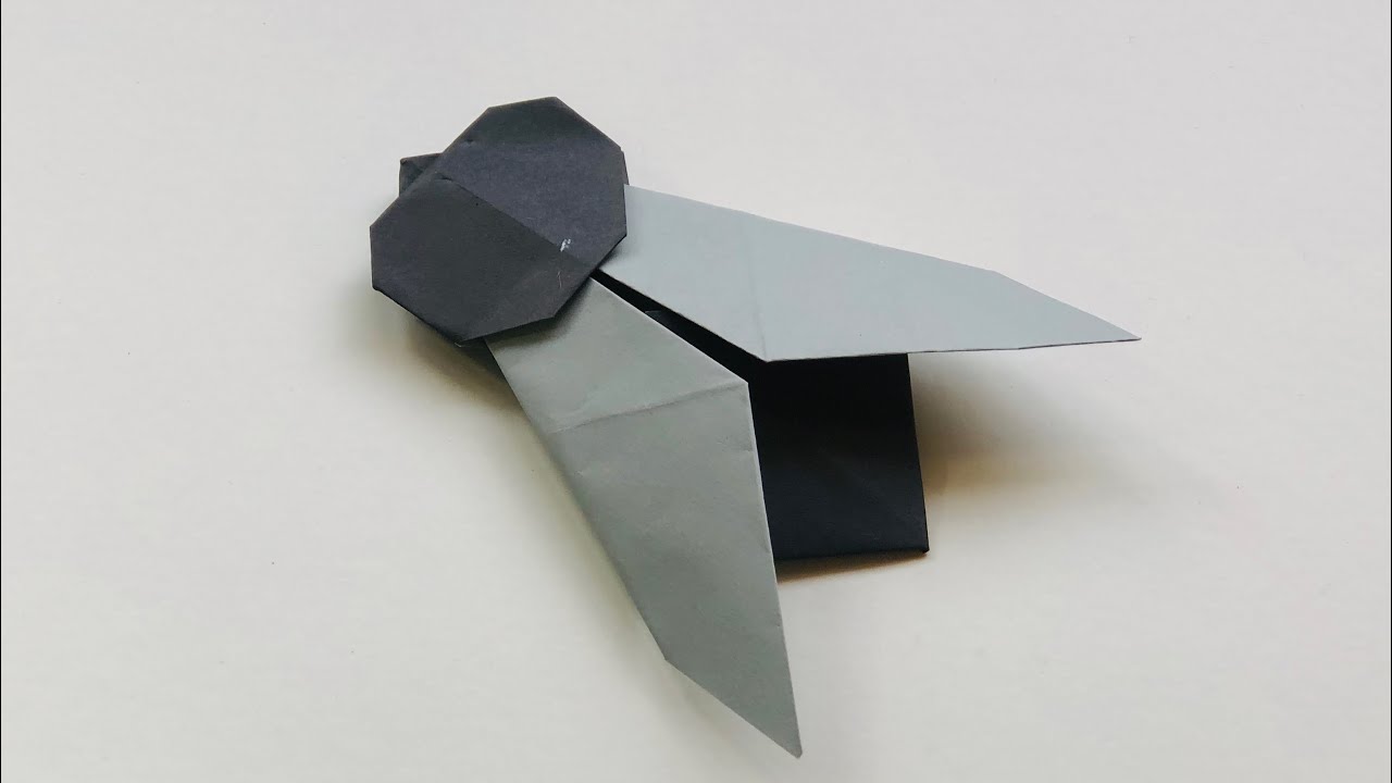 Cómo hacer una mosca de papel -Muy fácil- Hazlo tú mismo || Origami
