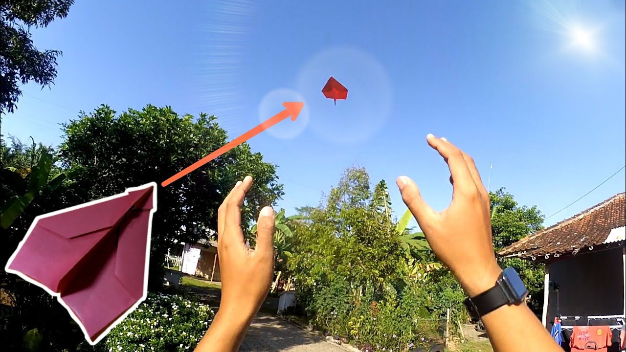 definitivamente trabajo! cómo hacer un avión de papel automático de nuevo - avión de papel boomerang