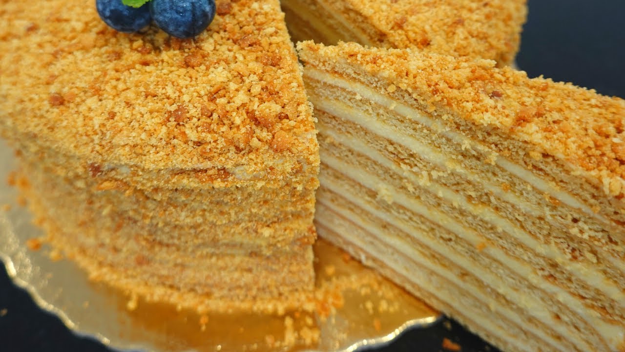 Fantástica tarta rusa de miel Medovik // Russian honey cake