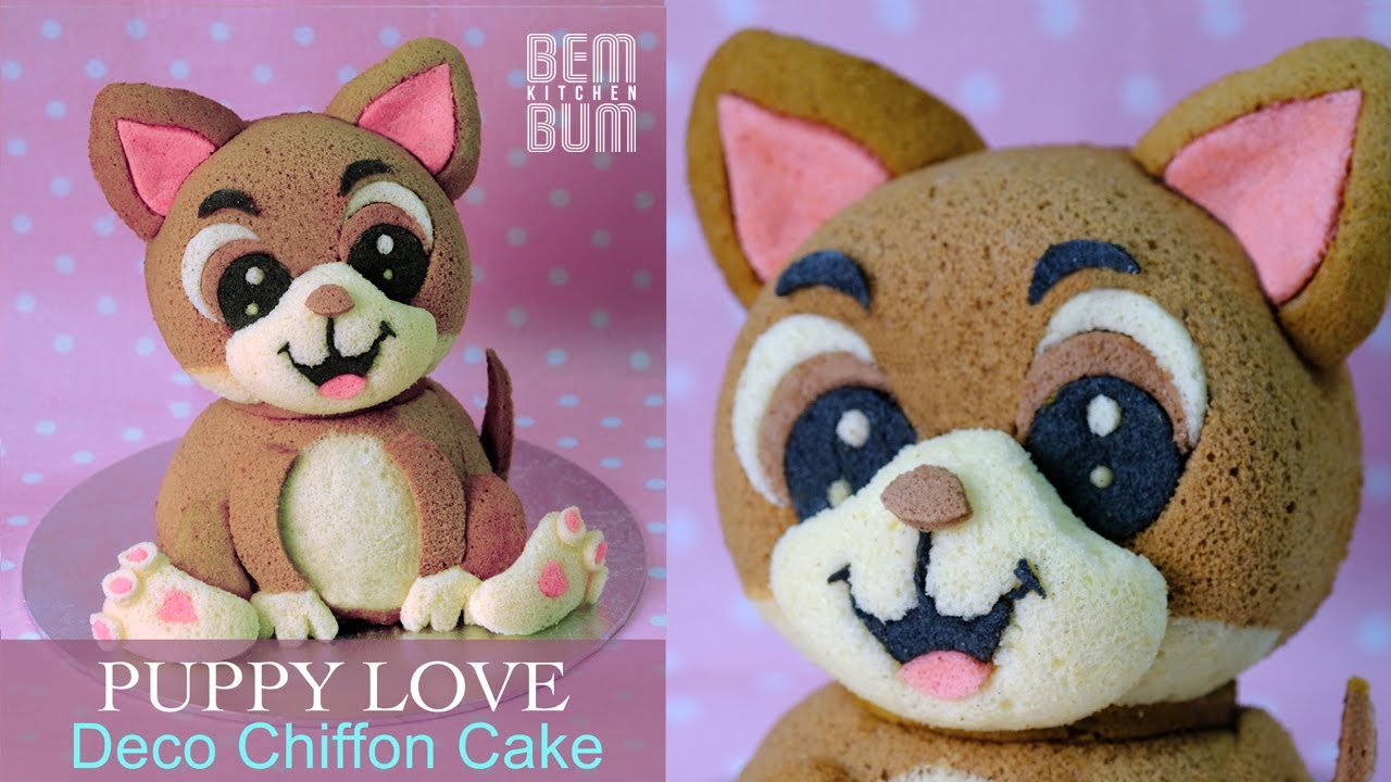 How to Make Puppy Love Deco Chiffon Cake!