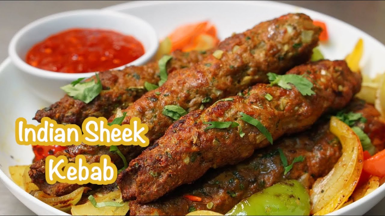 Lamb Sheek Kebabs London Restaurant Style | The Best Healthy Grilled Kebabs! [CC]