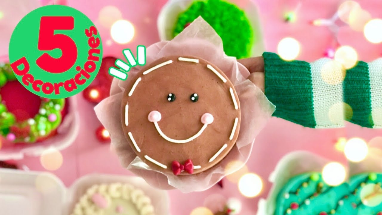 🎄LUNCH BOX CAKE NAVIDEÑOS decoración de mini PASTEL NAVIDEÑO 🎂 Pasteles COREANOS de navidad 2021