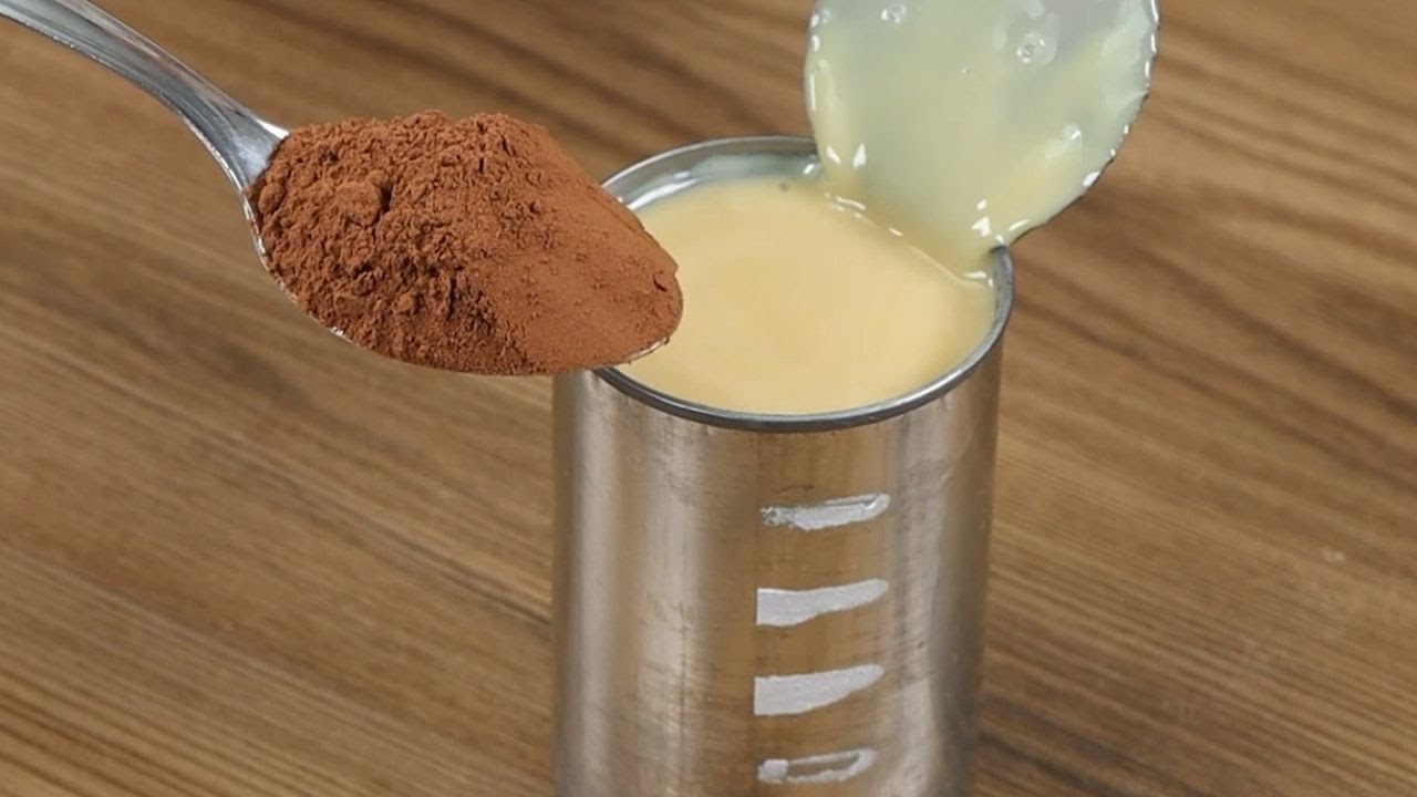 ¡Mezcla leche condensada con chocolate en polvo y te sorprenderá el resultado!