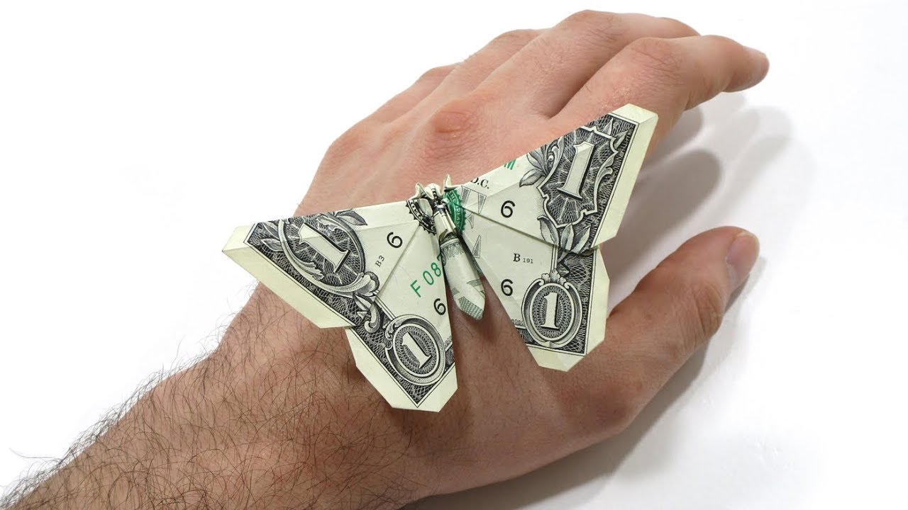 Origami Dollar bill Butterfly (Michael LaFosse)