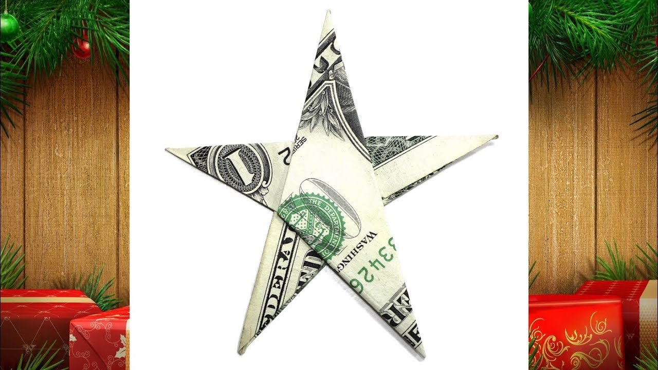 Origami Dollar bill Star (John Montroll)