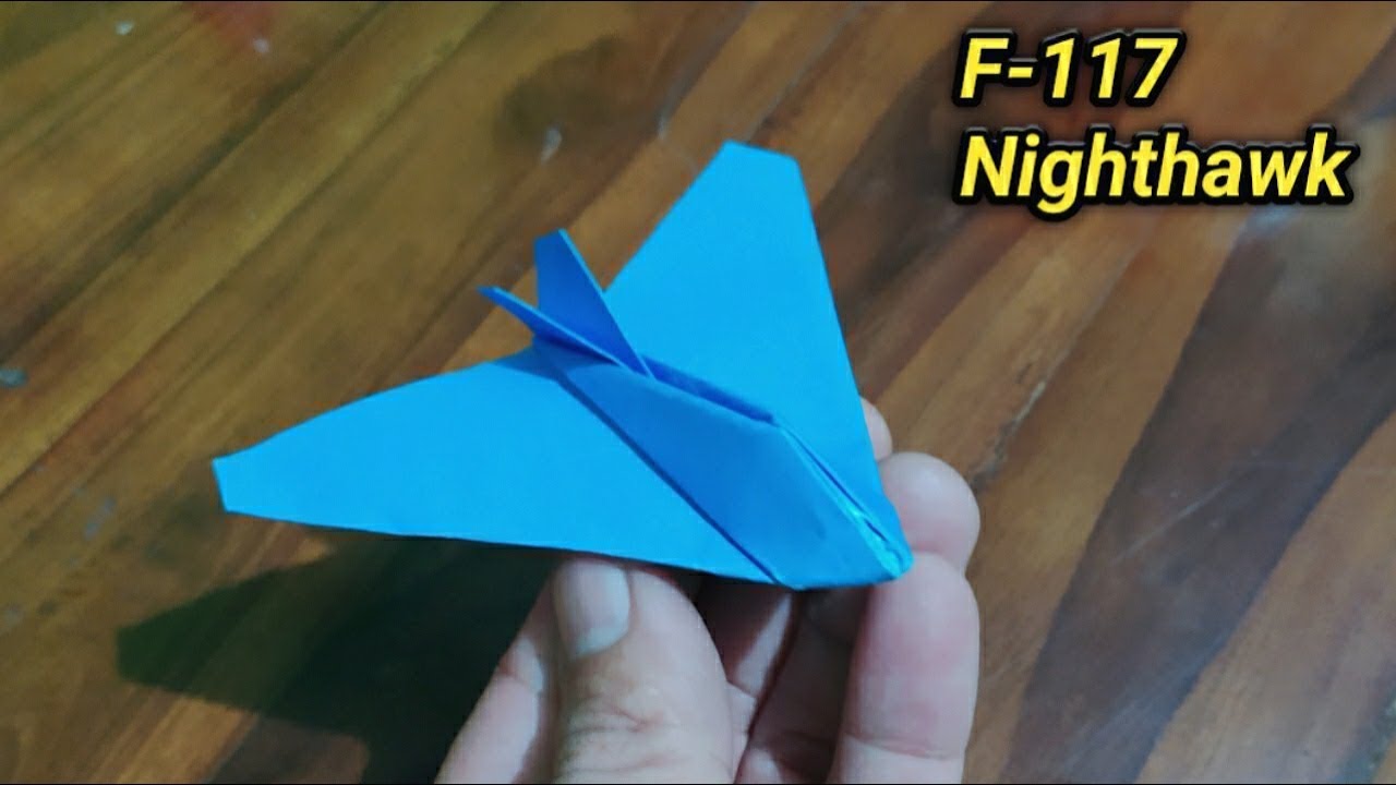 Origami Pesawat F-117 Nighthawk - Paper AirPlane