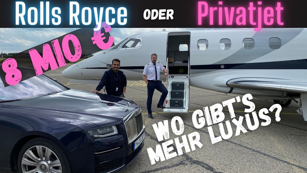 Privatjet für 8 Mio Euro gegen Rolls Royce Ghost 🛩 | Wo gibt's mehr Luxus? | Hamid Mossadegh