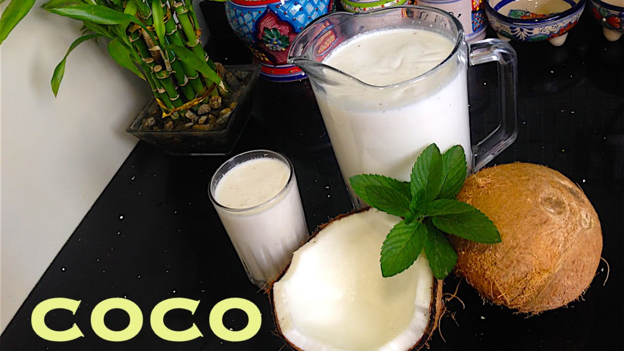 Receta de Agua fresca de Coco (muy rica y refrescante)
