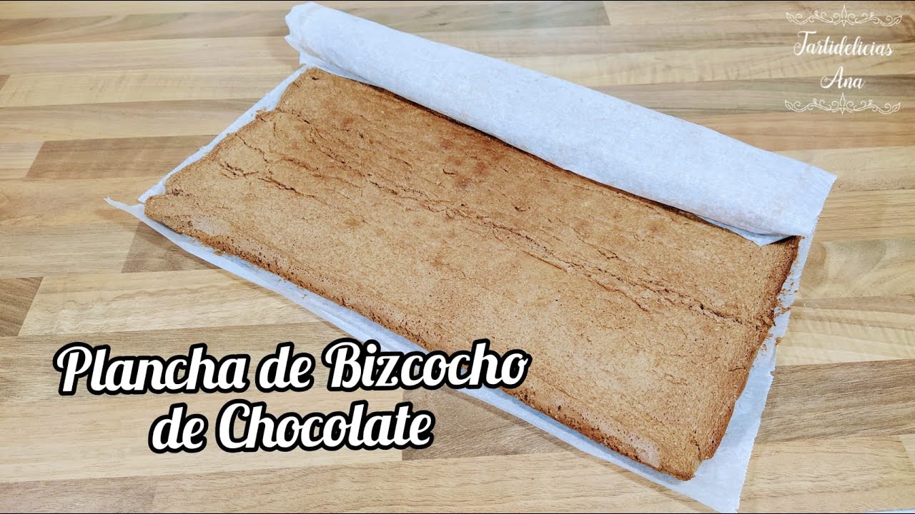 Receta de BIZCOCHO DE CHOCOLATE para BRAZO DE GITANO | MANGA REINA | PIONONO