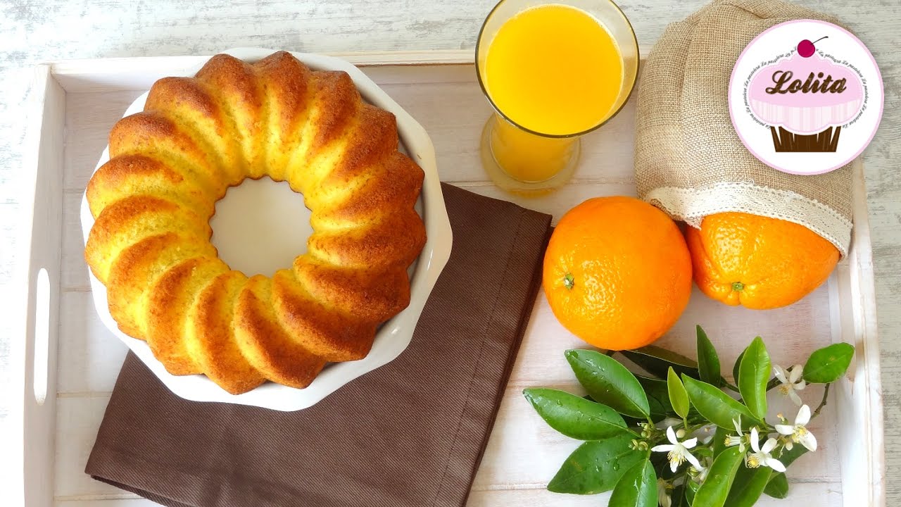 Receta de bundt Cake de naranja | Bizcocho de naranja | Bizcocho fácil